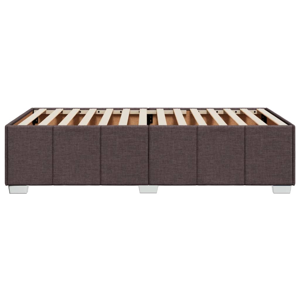 Bedframe stof donkerbruin 90x190 cm Bedden & bedframes | Creëer jouw Trendy Thuis | Gratis bezorgd & Retour | Trendy.nl