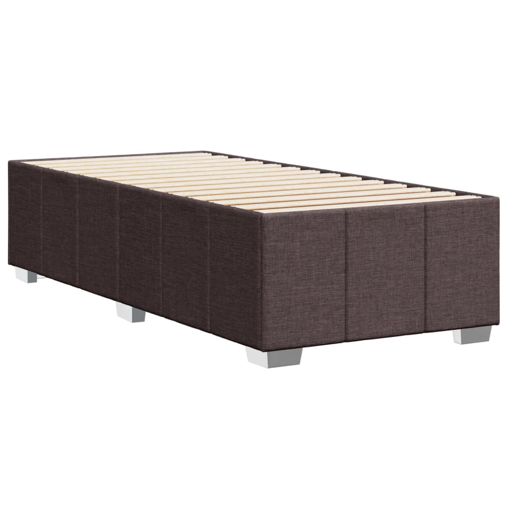 Bedframe stof donkerbruin 90x190 cm Bedden & bedframes | Creëer jouw Trendy Thuis | Gratis bezorgd & Retour | Trendy.nl