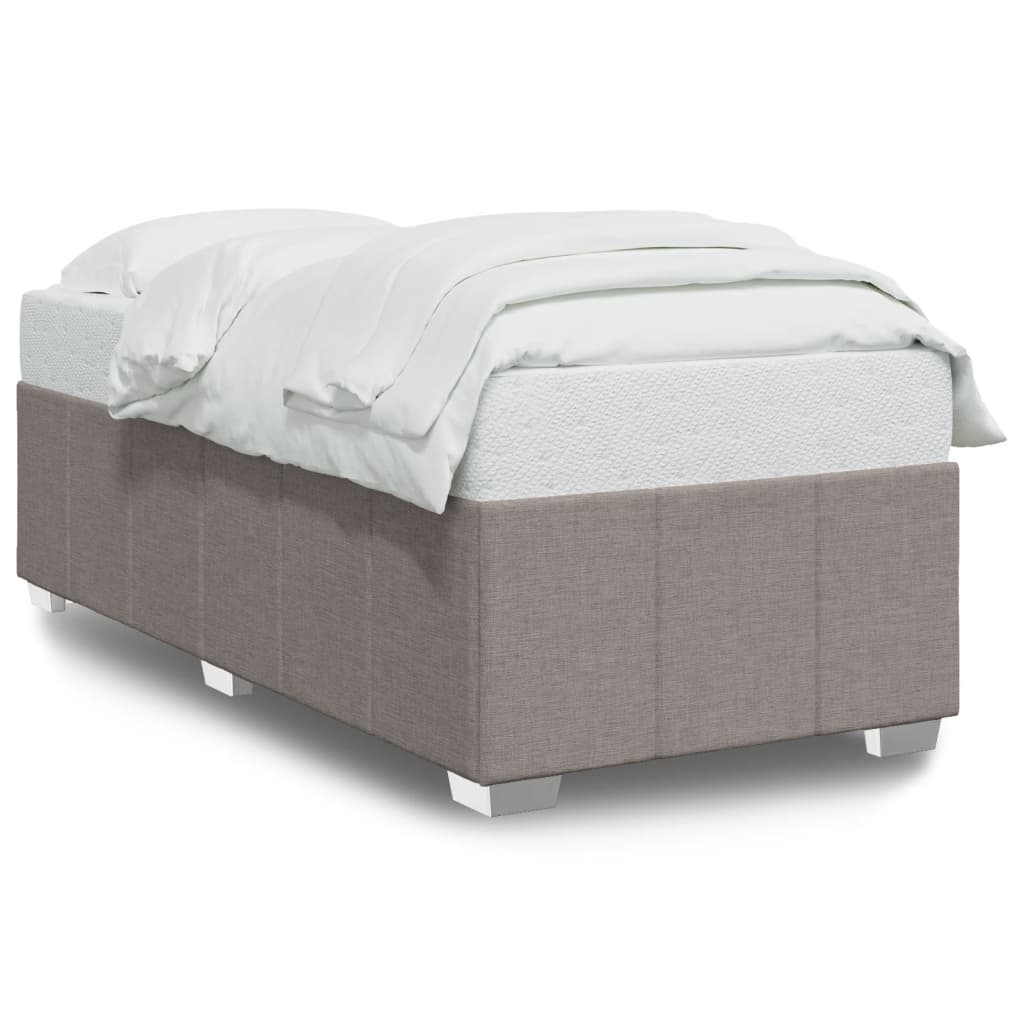 Bedframe stof taupe 90x190 cm Bedden & bedframes | Creëer jouw Trendy Thuis | Gratis bezorgd & Retour | Trendy.nl