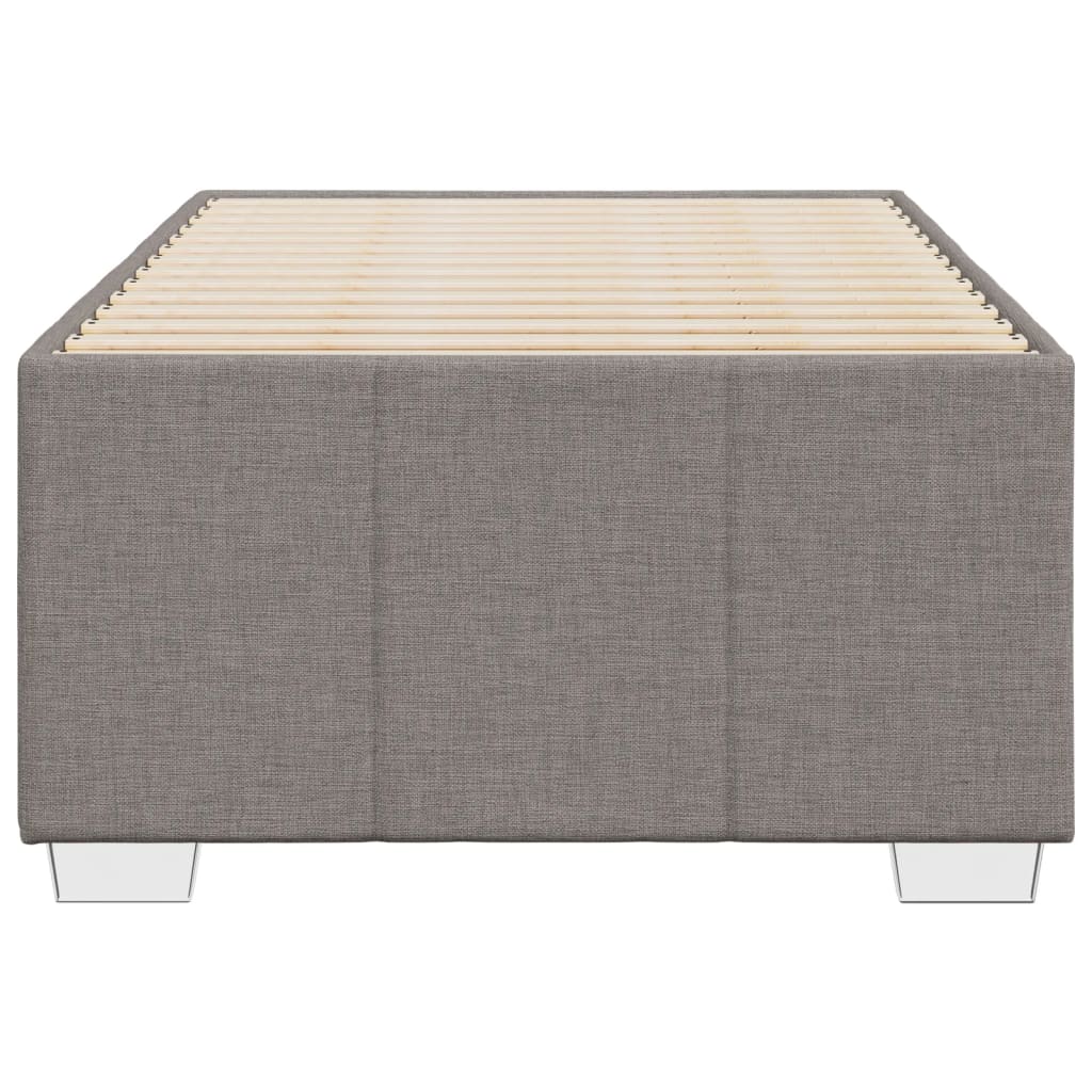 Bedframe stof taupe 90x190 cm Bedden & bedframes | Creëer jouw Trendy Thuis | Gratis bezorgd & Retour | Trendy.nl