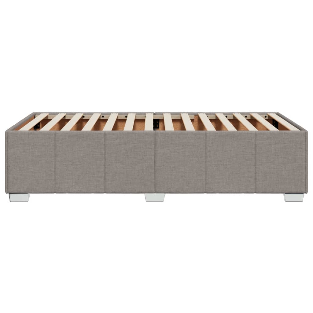 Bedframe stof taupe 90x190 cm Bedden & bedframes | Creëer jouw Trendy Thuis | Gratis bezorgd & Retour | Trendy.nl