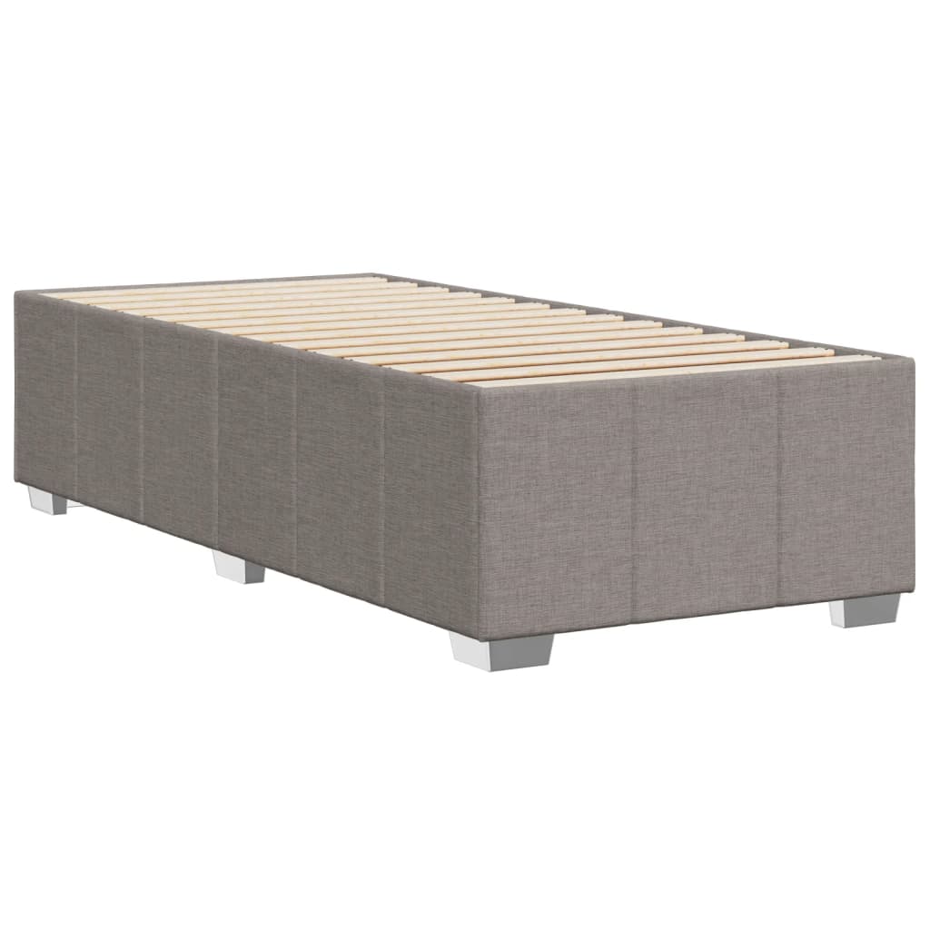 Bedframe stof taupe 90x190 cm Bedden & bedframes | Creëer jouw Trendy Thuis | Gratis bezorgd & Retour | Trendy.nl