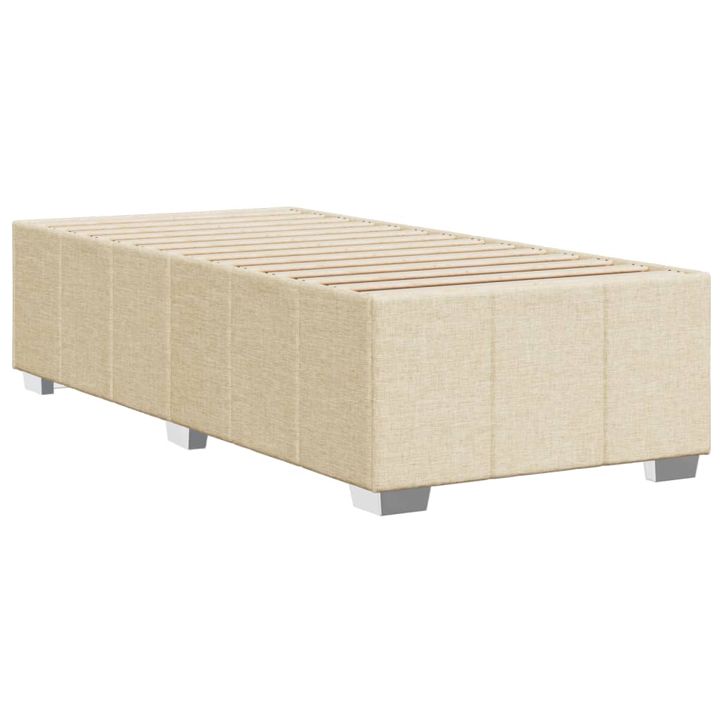 Bedframe stof crèmekleurig 90x190 cm Bedden & bedframes | Creëer jouw Trendy Thuis | Gratis bezorgd & Retour | Trendy.nl