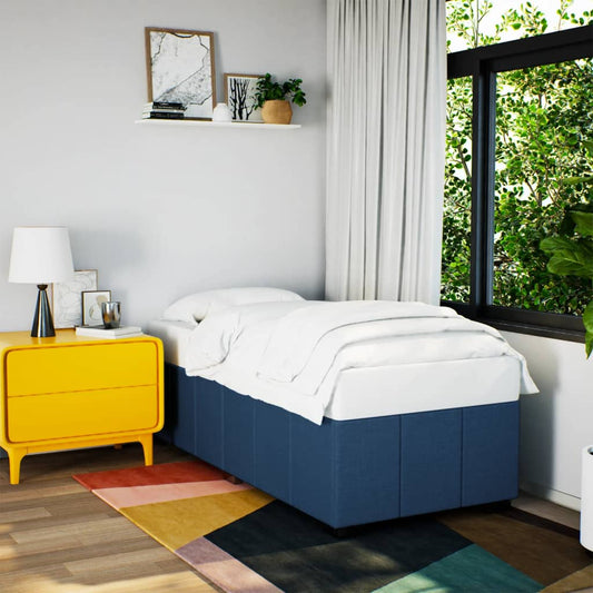 Bedframe stof blauw 90x190 cm Bedden & bedframes | Creëer jouw Trendy Thuis | Gratis bezorgd & Retour | Trendy.nl