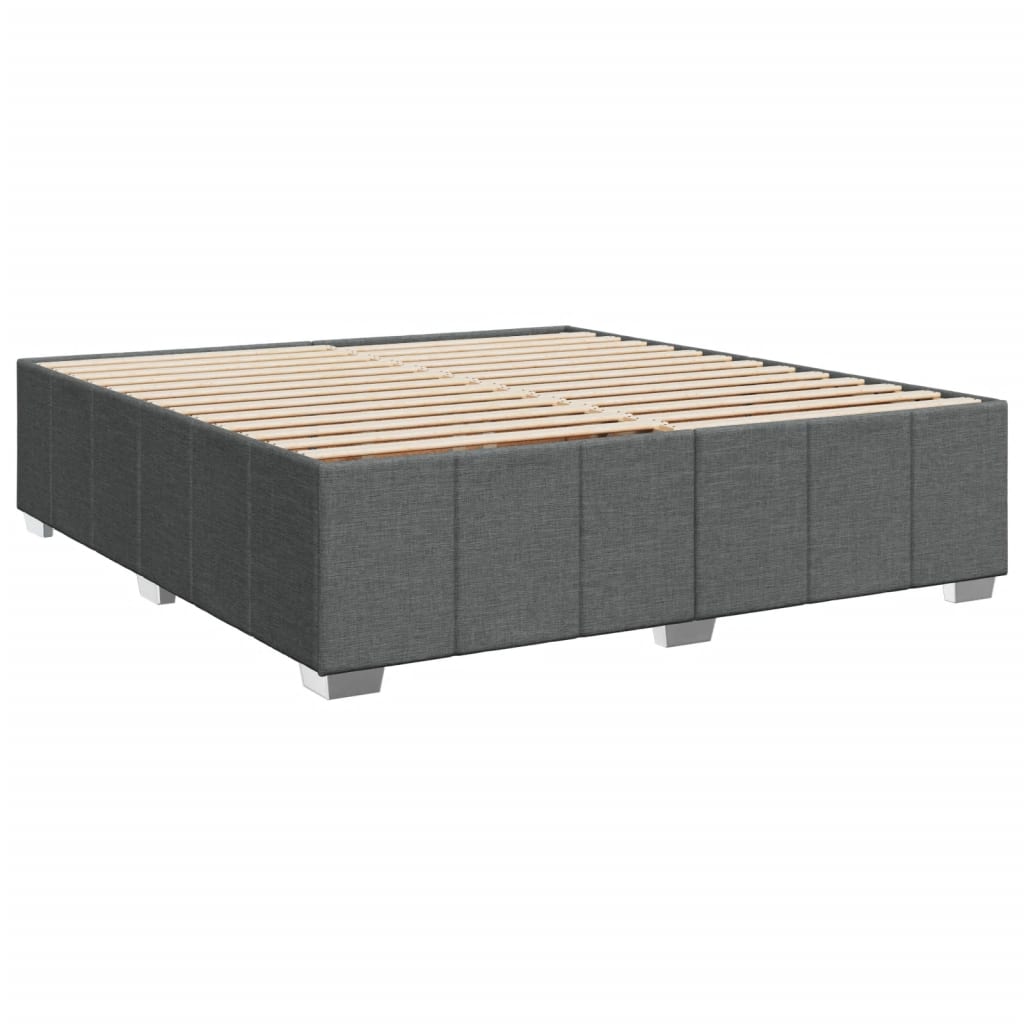 Bedframe zonder matras stof donkergrijs 180x200 cm Bedden & bedframes | Creëer jouw Trendy Thuis | Gratis bezorgd & Retour | Trendy.nl