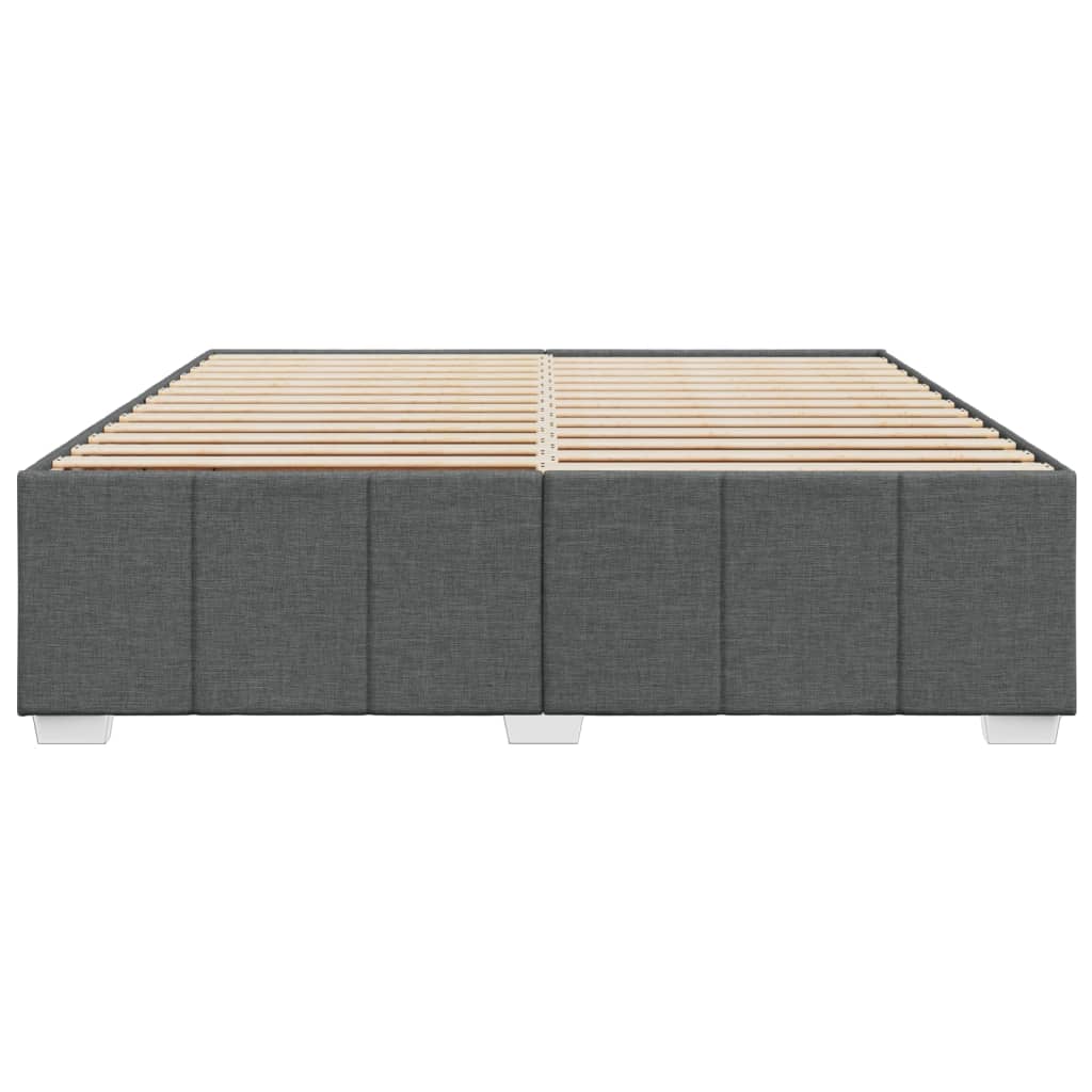 Bedframe zonder matras stof donkergrijs 180x200 cm Bedden & bedframes | Creëer jouw Trendy Thuis | Gratis bezorgd & Retour | Trendy.nl