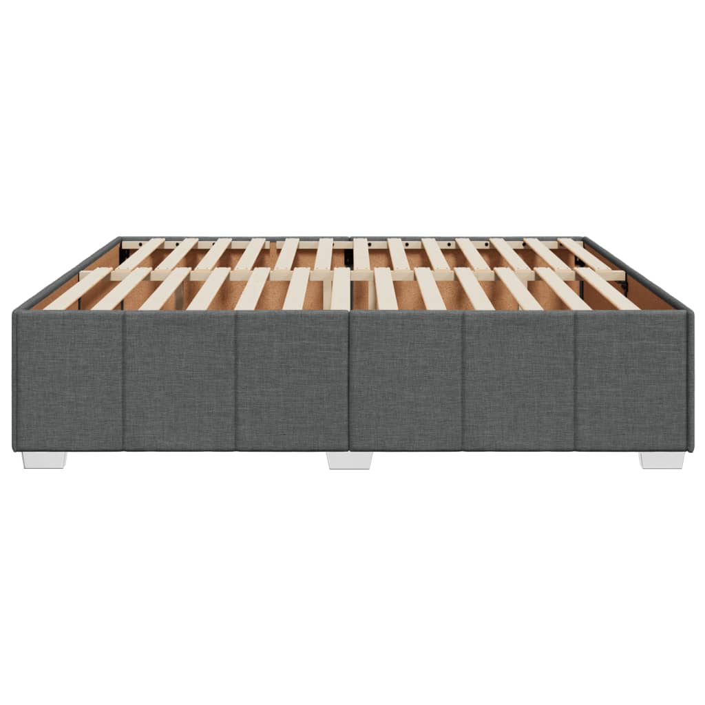 Bedframe zonder matras stof donkergrijs 180x200 cm Bedden & bedframes | Creëer jouw Trendy Thuis | Gratis bezorgd & Retour | Trendy.nl