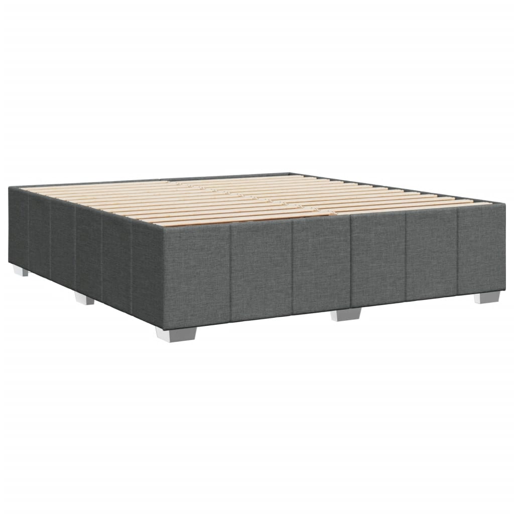 Bedframe zonder matras stof donkergrijs 180x200 cm Bedden & bedframes | Creëer jouw Trendy Thuis | Gratis bezorgd & Retour | Trendy.nl