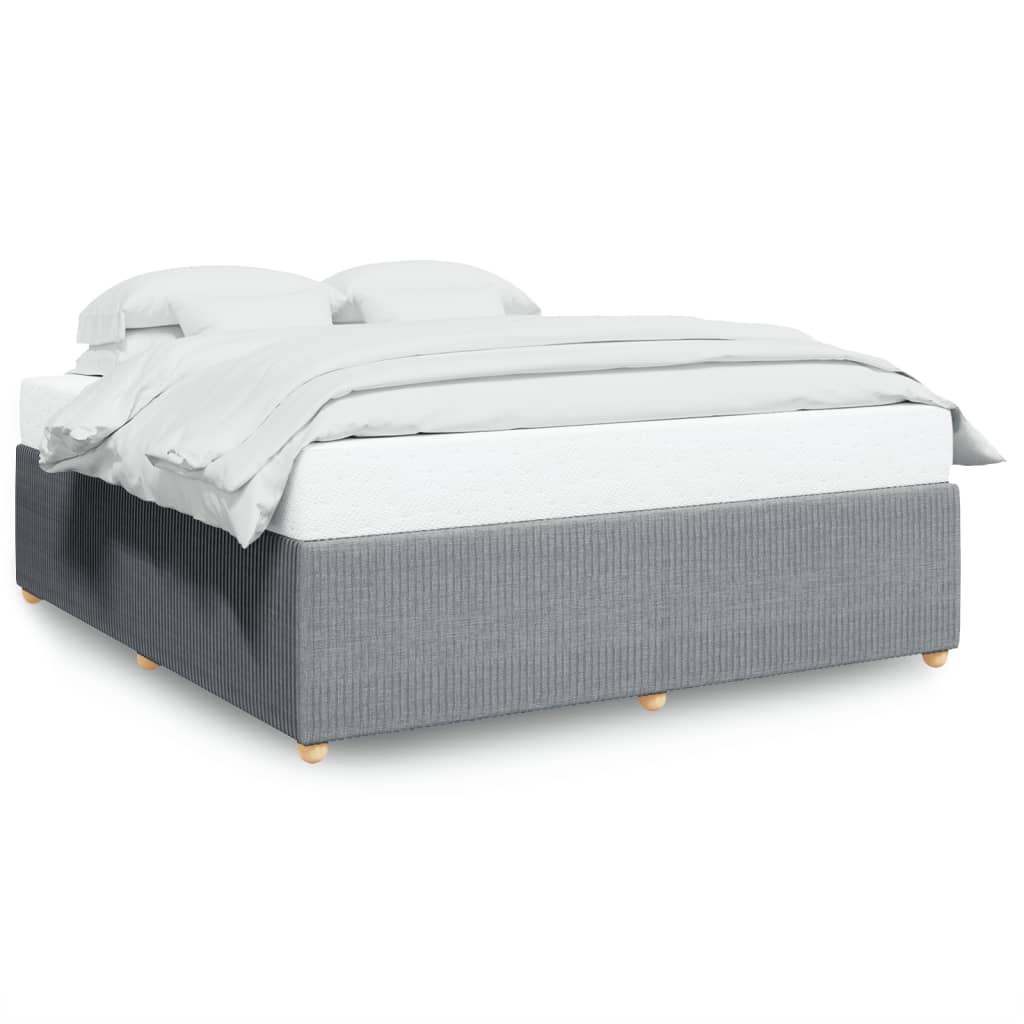 Bedframe zonder matras stof lichtgrijs 180x200 cm Bedden & bedframes | Creëer jouw Trendy Thuis | Gratis bezorgd & Retour | Trendy.nl