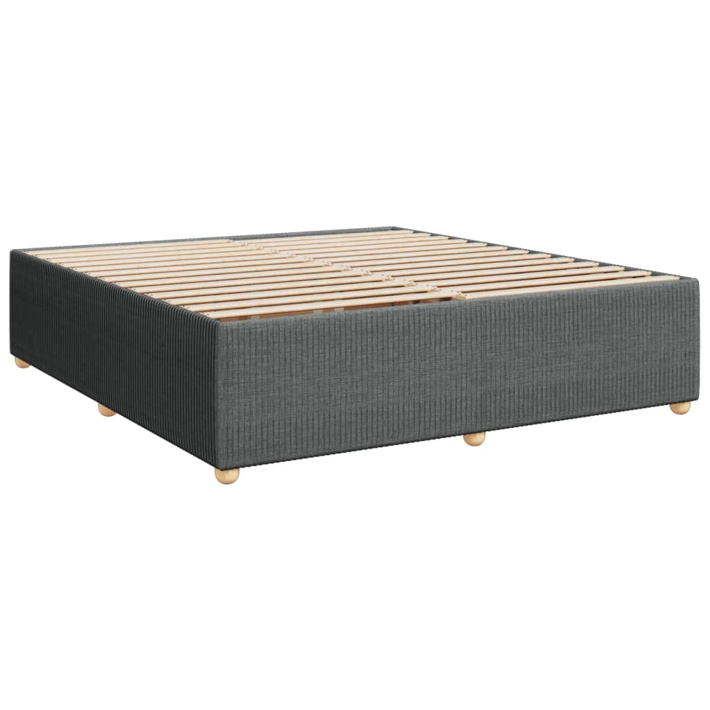 Bedframe zonder matras stof donkergrijs 180x200 cm Bedden & bedframes | Creëer jouw Trendy Thuis | Gratis bezorgd & Retour | Trendy.nl