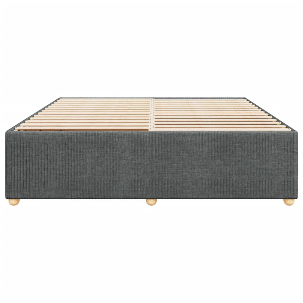 Bedframe zonder matras stof donkergrijs 180x200 cm Bedden & bedframes | Creëer jouw Trendy Thuis | Gratis bezorgd & Retour | Trendy.nl