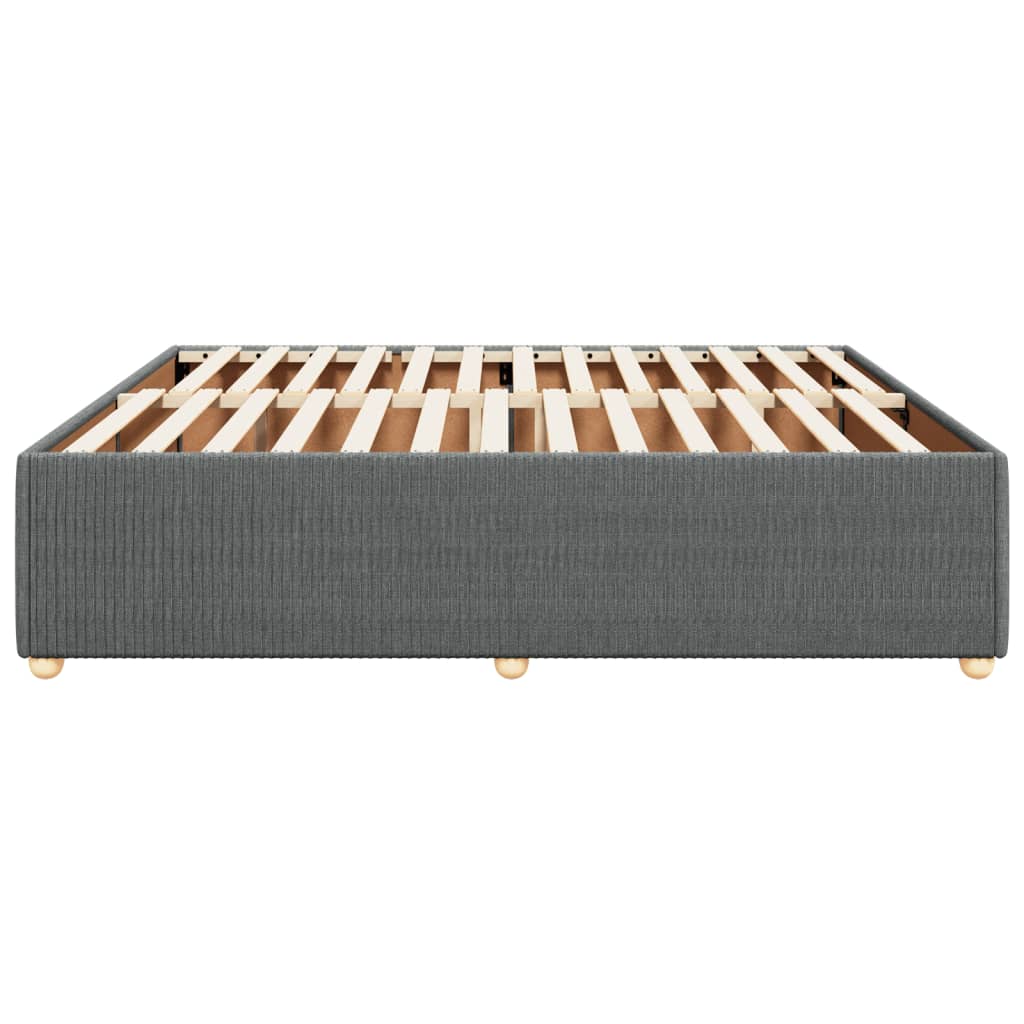 Bedframe zonder matras stof donkergrijs 180x200 cm Bedden & bedframes | Creëer jouw Trendy Thuis | Gratis bezorgd & Retour | Trendy.nl