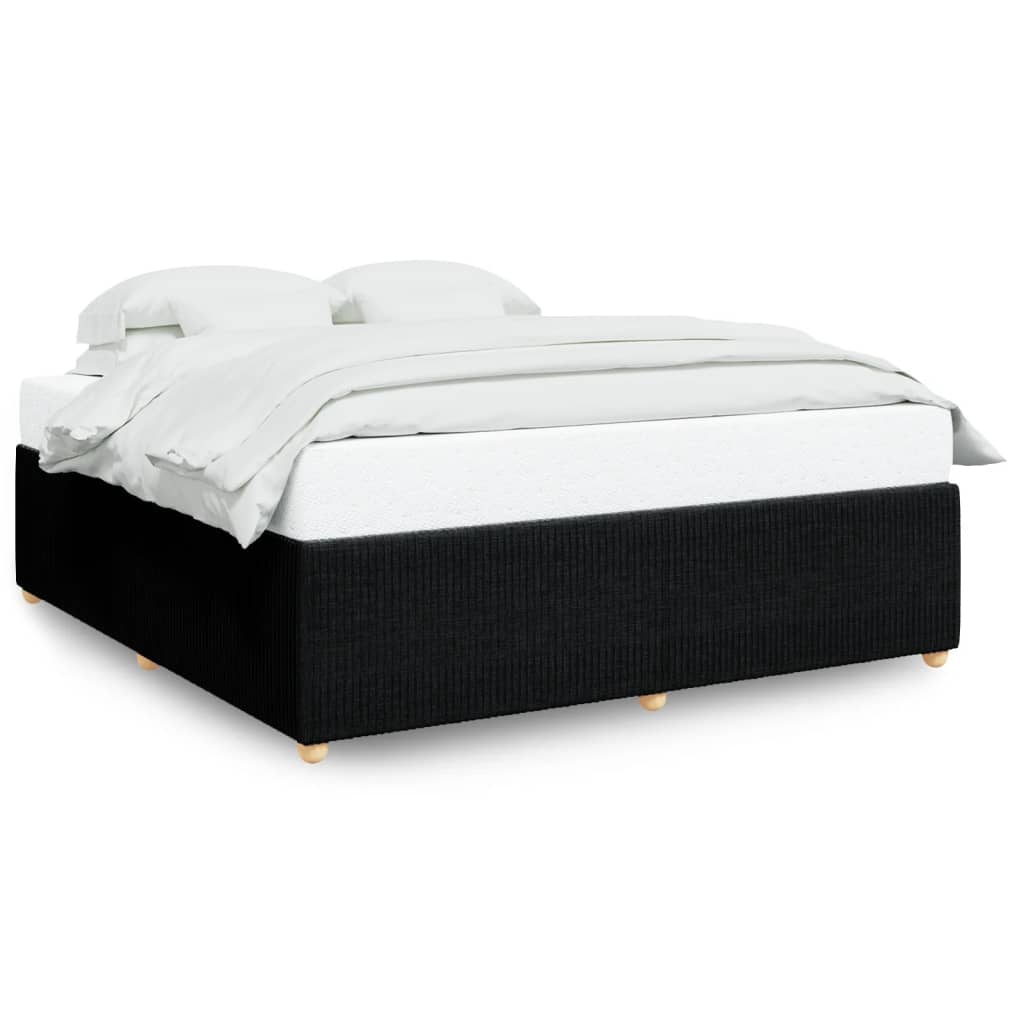 Bedframe zonder matras stof zwart 180x200 cm Bedden & bedframes | Creëer jouw Trendy Thuis | Gratis bezorgd & Retour | Trendy.nl