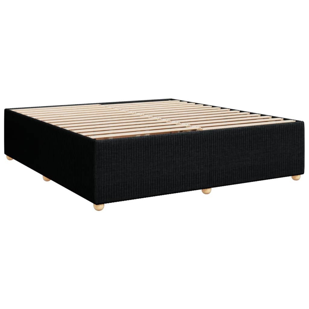 Bedframe zonder matras stof zwart 180x200 cm Bedden & bedframes | Creëer jouw Trendy Thuis | Gratis bezorgd & Retour | Trendy.nl