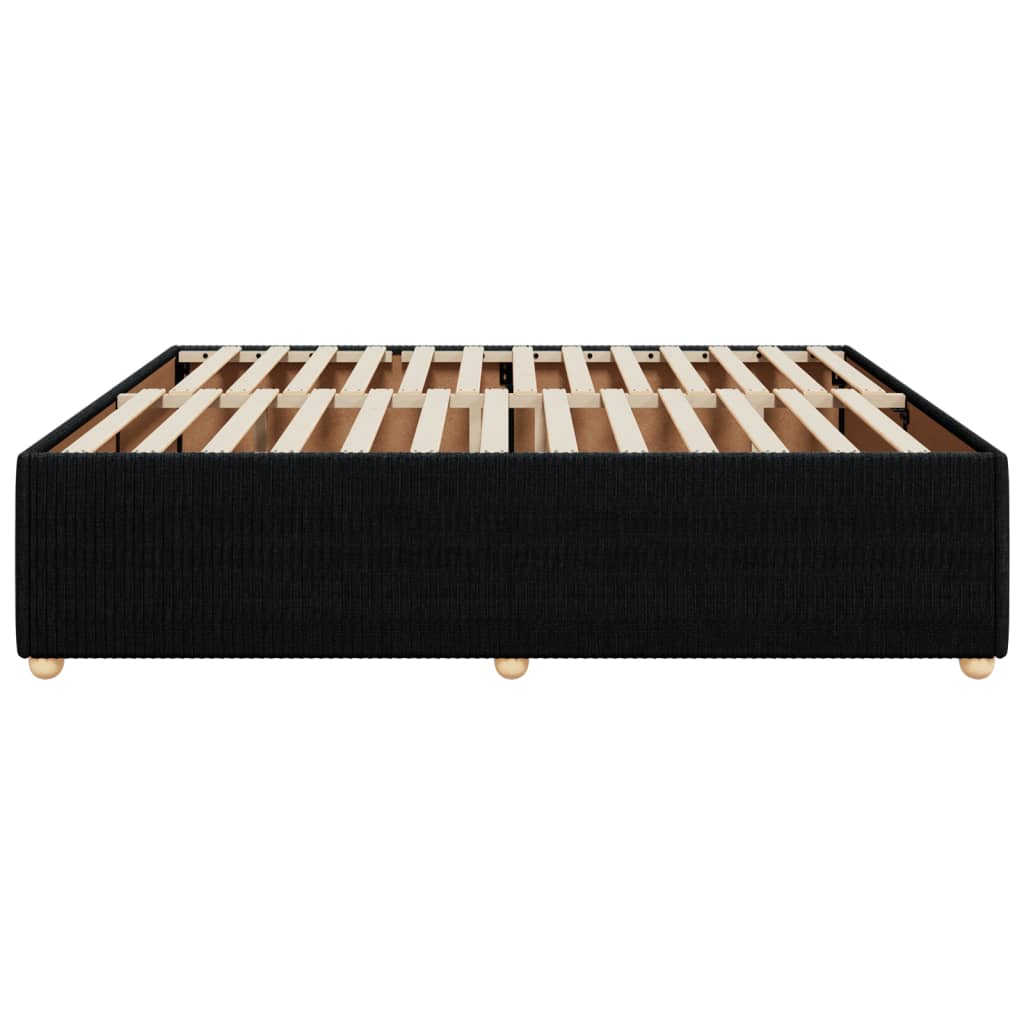 Bedframe zonder matras stof zwart 180x200 cm Bedden & bedframes | Creëer jouw Trendy Thuis | Gratis bezorgd & Retour | Trendy.nl