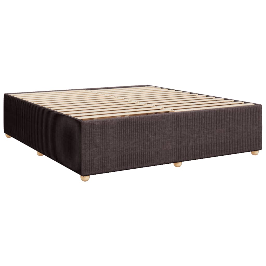 Bedframe zonder matras stof donkerbruin 180x200 cm Bedden & bedframes | Creëer jouw Trendy Thuis | Gratis bezorgd & Retour | Trendy.nl