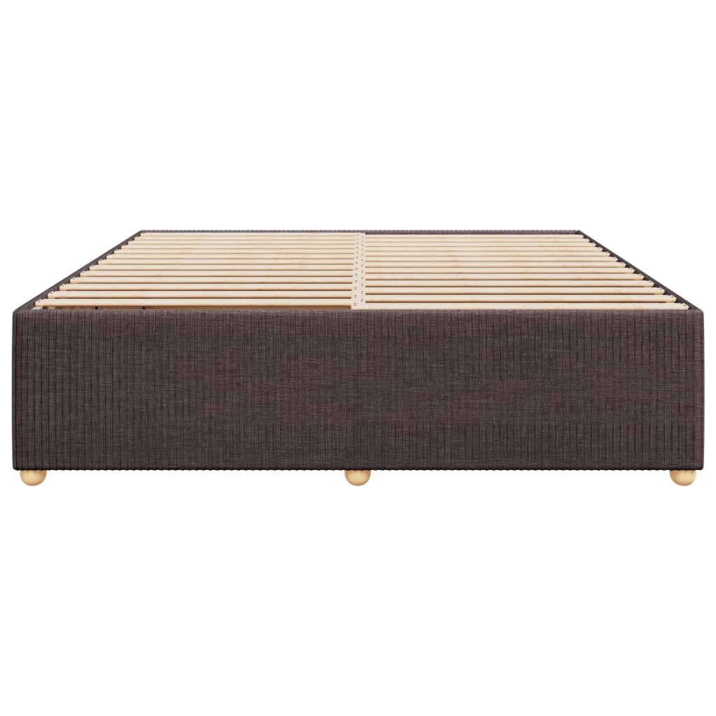 Bedframe zonder matras stof donkerbruin 180x200 cm Bedden & bedframes | Creëer jouw Trendy Thuis | Gratis bezorgd & Retour | Trendy.nl