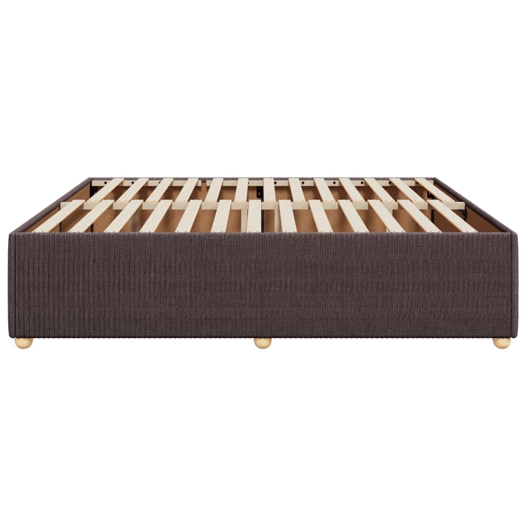 Bedframe zonder matras stof donkerbruin 180x200 cm Bedden & bedframes | Creëer jouw Trendy Thuis | Gratis bezorgd & Retour | Trendy.nl