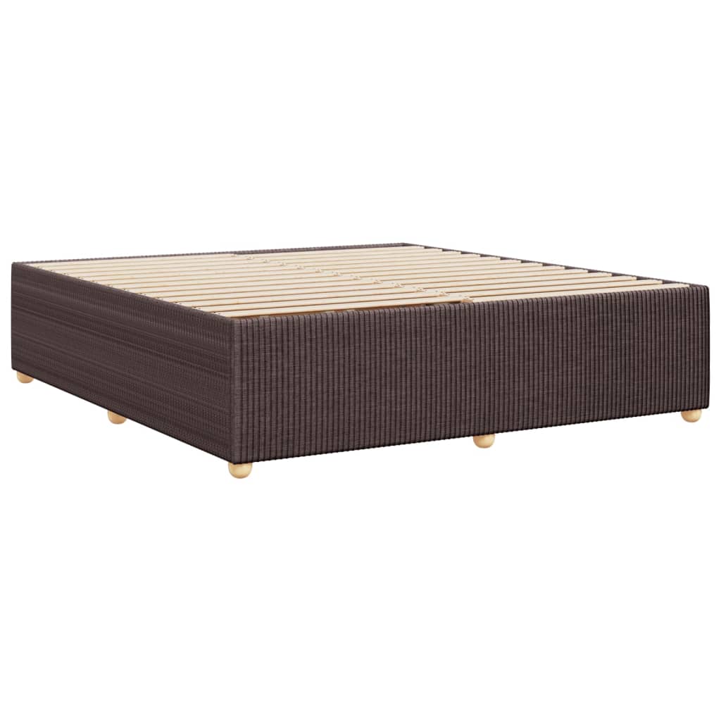 Bedframe zonder matras stof donkerbruin 180x200 cm Bedden & bedframes | Creëer jouw Trendy Thuis | Gratis bezorgd & Retour | Trendy.nl