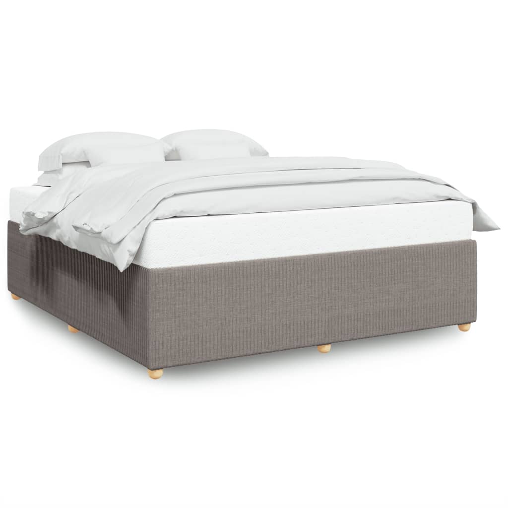 Bedframe zonder matras stof taupe 180x200 cm Bedden & bedframes | Creëer jouw Trendy Thuis | Gratis bezorgd & Retour | Trendy.nl