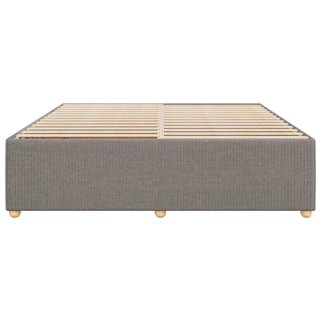 Bedframe zonder matras stof taupe 180x200 cm Bedden & bedframes | Creëer jouw Trendy Thuis | Gratis bezorgd & Retour | Trendy.nl