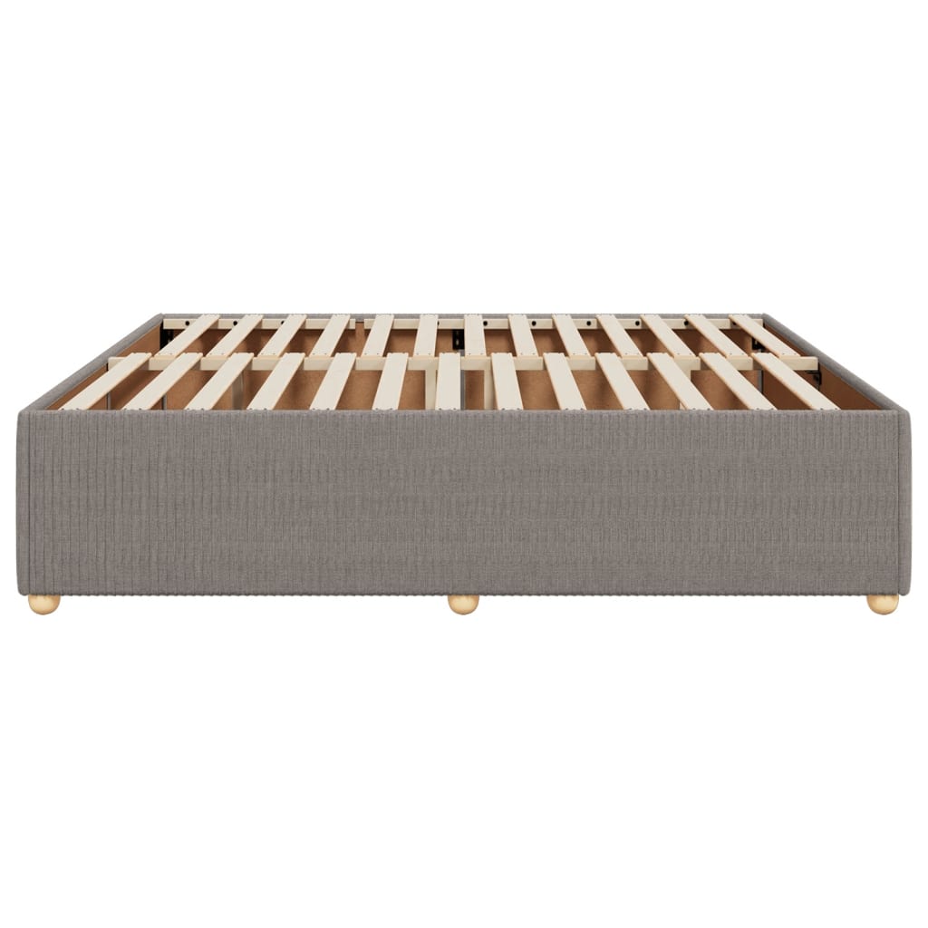 Bedframe zonder matras stof taupe 180x200 cm Bedden & bedframes | Creëer jouw Trendy Thuis | Gratis bezorgd & Retour | Trendy.nl