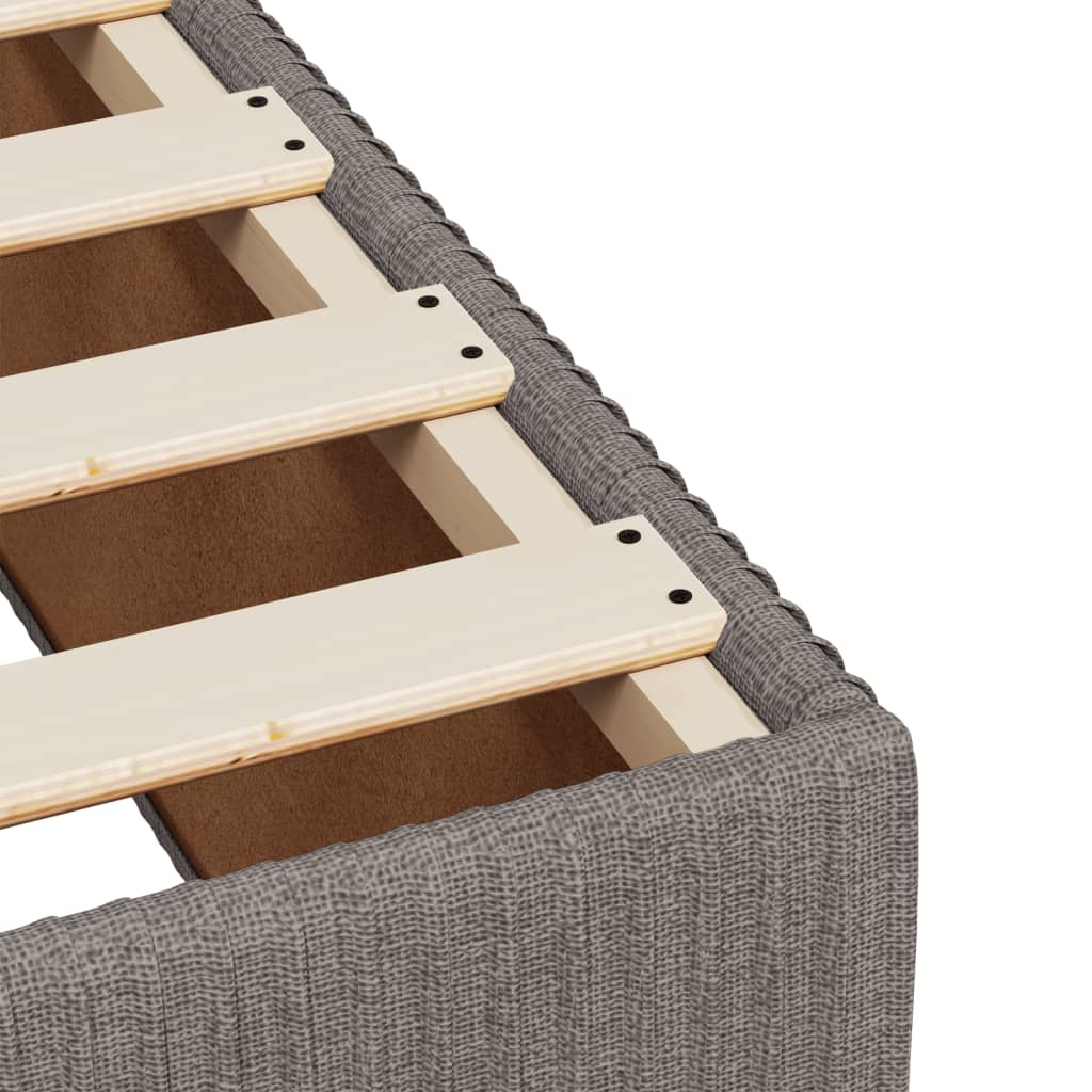 Bedframe zonder matras stof taupe 180x200 cm Bedden & bedframes | Creëer jouw Trendy Thuis | Gratis bezorgd & Retour | Trendy.nl