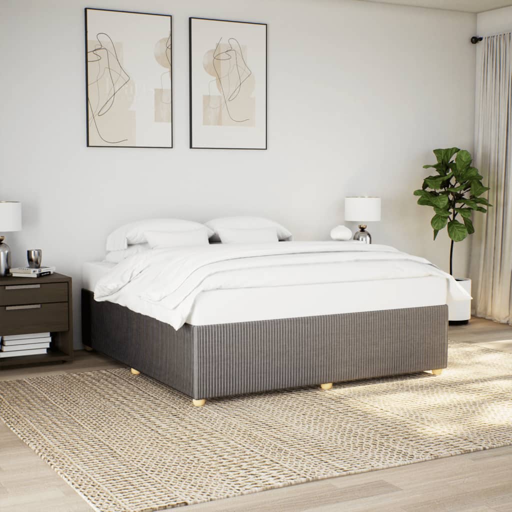 Bedframe zonder matras stof taupe 180x200 cm Bedden & bedframes | Creëer jouw Trendy Thuis | Gratis bezorgd & Retour | Trendy.nl