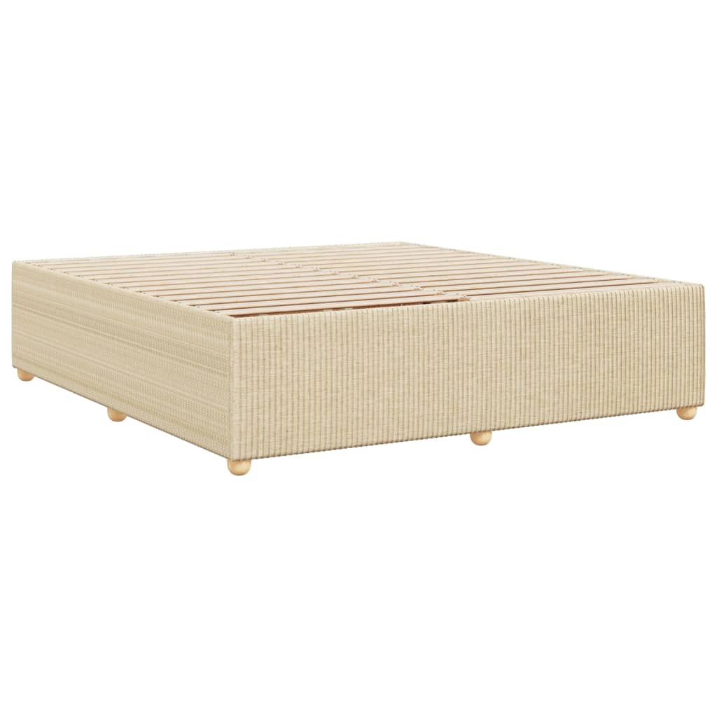 Bedframe zonder matras stof crèmekleurig 180x200 cm Bedden & bedframes | Creëer jouw Trendy Thuis | Gratis bezorgd & Retour | Trendy.nl