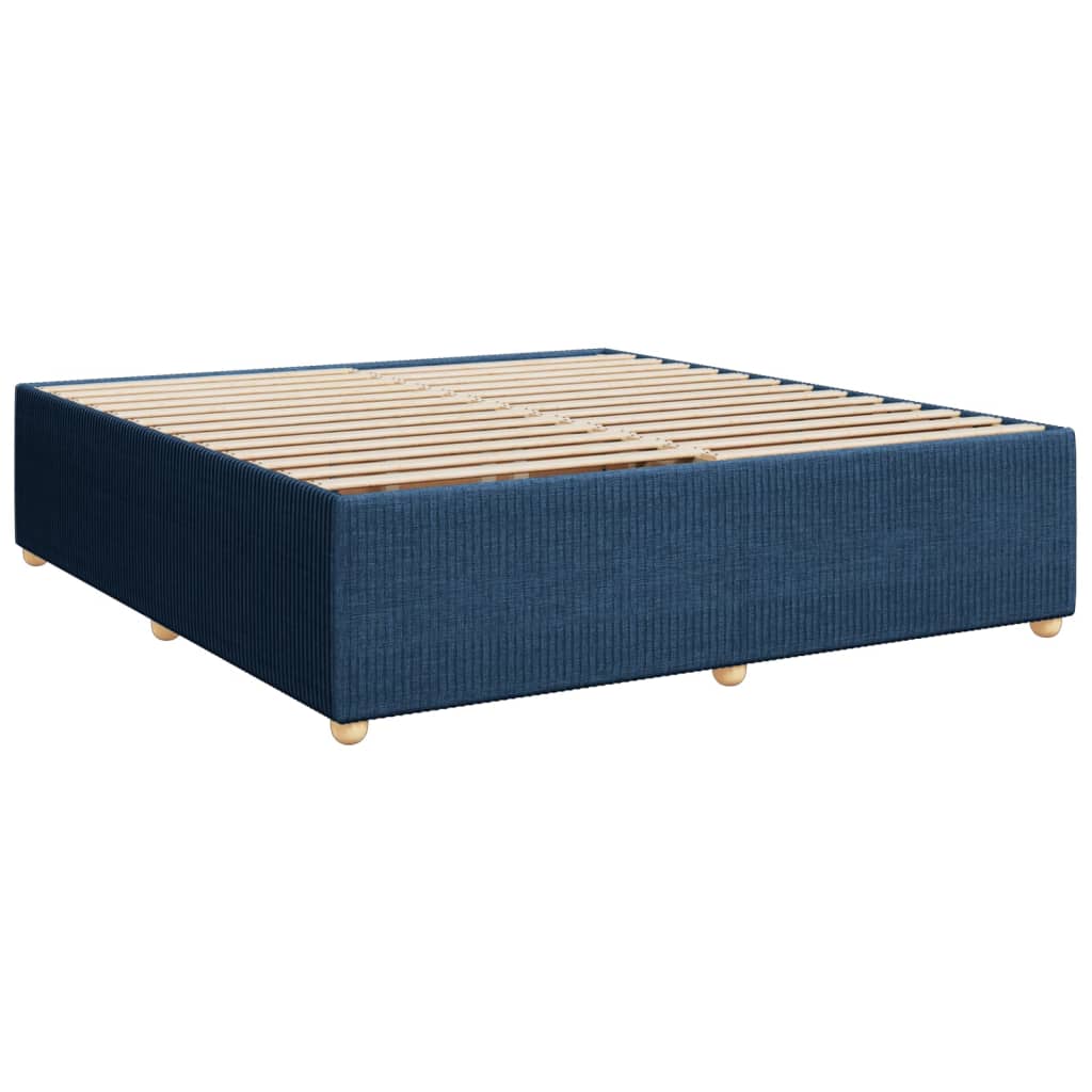 Bedframe zonder matras stof blauw 180x200 cm Bedden & bedframes | Creëer jouw Trendy Thuis | Gratis bezorgd & Retour | Trendy.nl