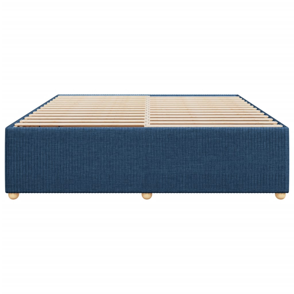 Bedframe zonder matras stof blauw 180x200 cm Bedden & bedframes | Creëer jouw Trendy Thuis | Gratis bezorgd & Retour | Trendy.nl