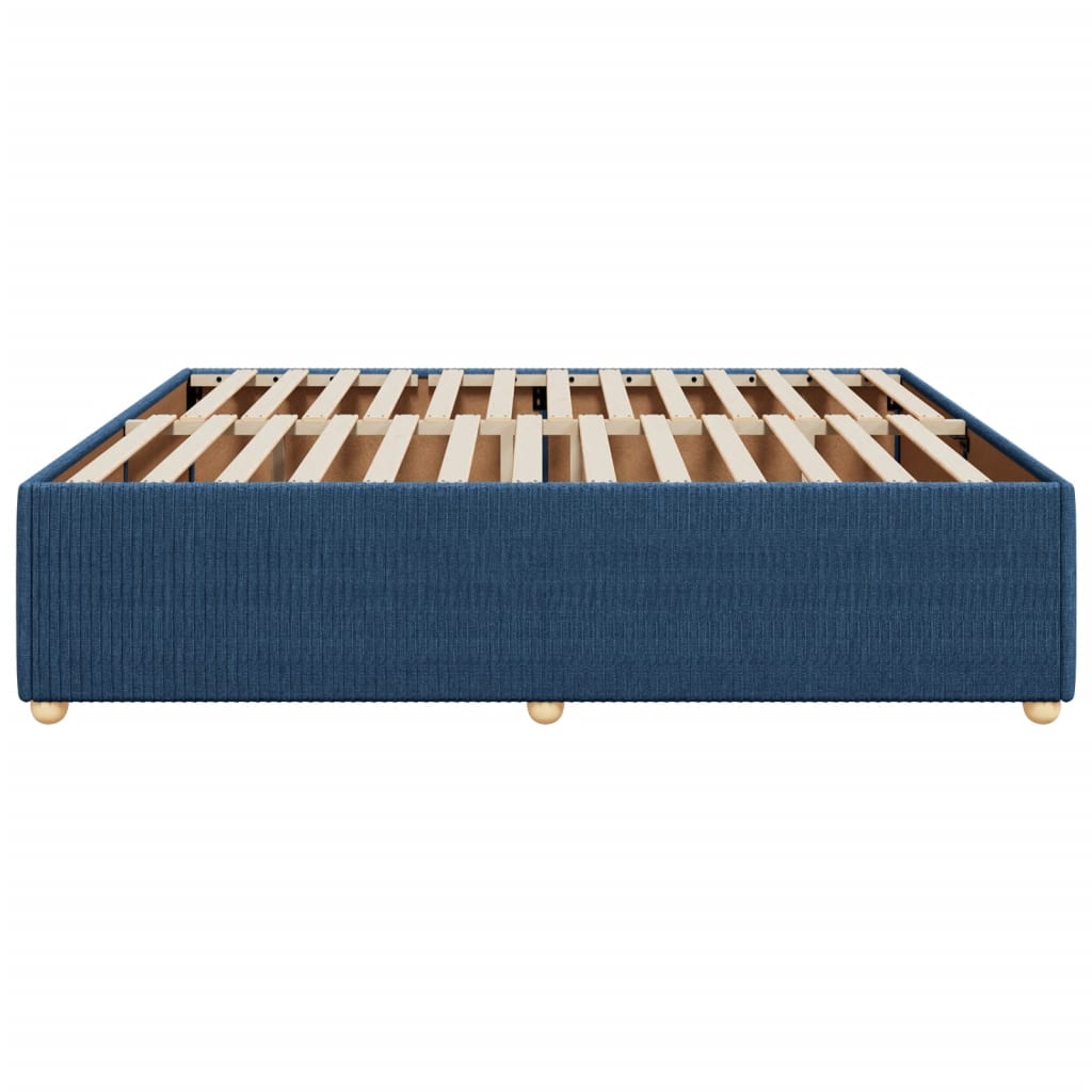 Bedframe zonder matras stof blauw 180x200 cm Bedden & bedframes | Creëer jouw Trendy Thuis | Gratis bezorgd & Retour | Trendy.nl