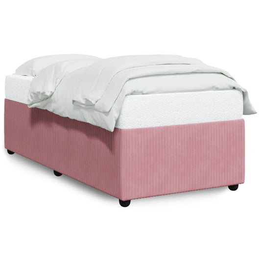 Bedframe fluweel roze 90x190 cm Bedden & bedframes | Creëer jouw Trendy Thuis | Gratis bezorgd & Retour | Trendy.nl