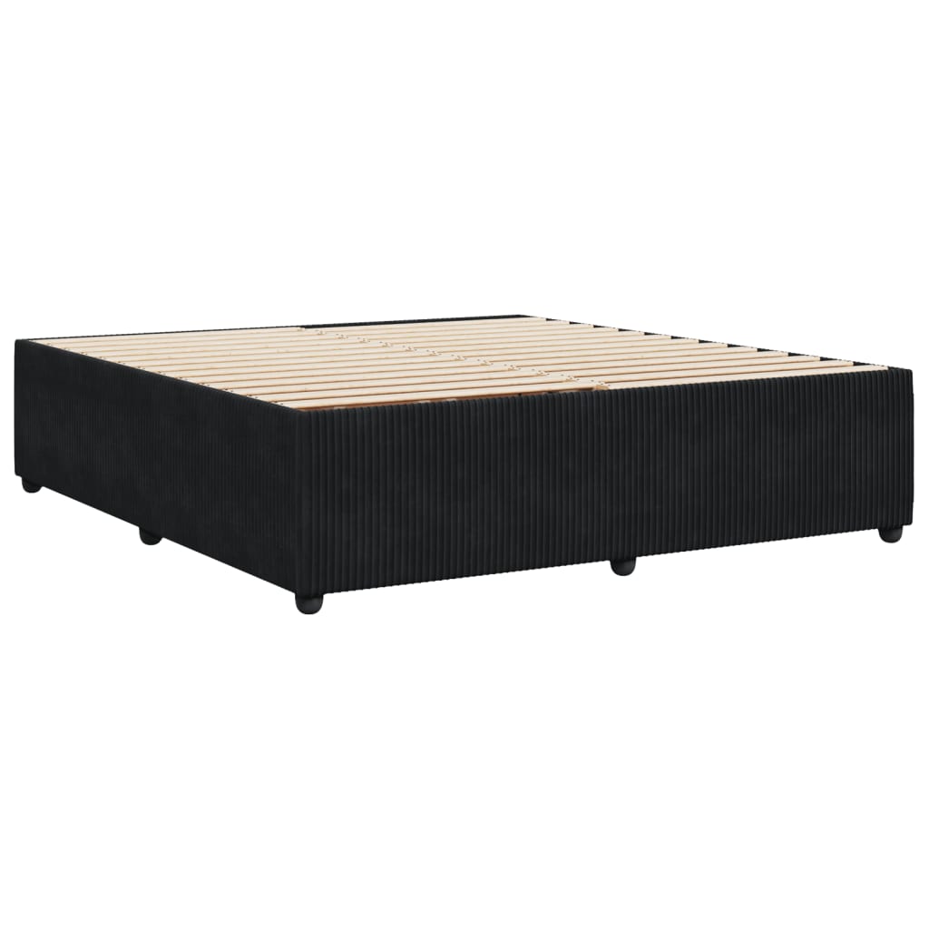 Bedframe fluweel zwart 180x200 cm Bedden & bedframes | Creëer jouw Trendy Thuis | Gratis bezorgd & Retour | Trendy.nl