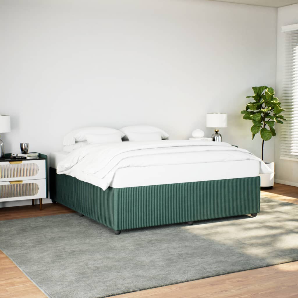 Bedframe fluweel donkergroen 180x200 cm Bedden & bedframes | Creëer jouw Trendy Thuis | Gratis bezorgd & Retour | Trendy.nl