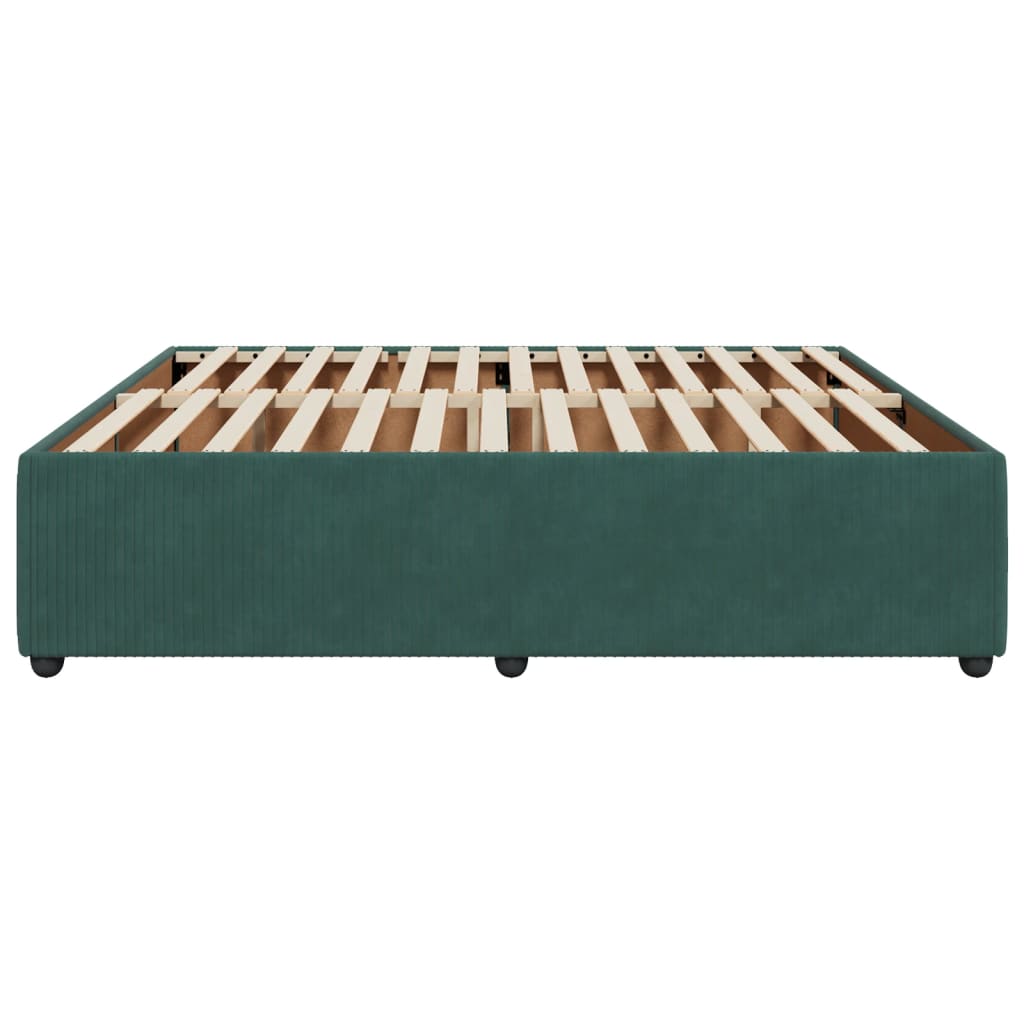 Bedframe fluweel donkergroen 180x200 cm Bedden & bedframes | Creëer jouw Trendy Thuis | Gratis bezorgd & Retour | Trendy.nl