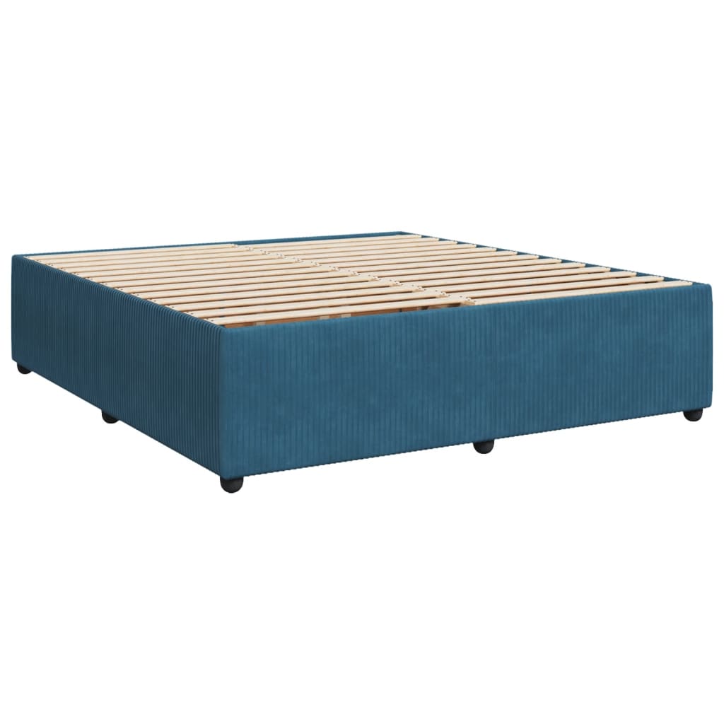 Bedframe fluweel blauw 180x200 cm Bedden & bedframes | Creëer jouw Trendy Thuis | Gratis bezorgd & Retour | Trendy.nl