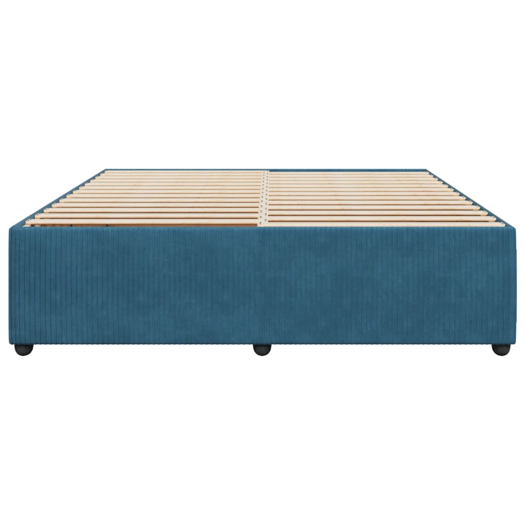 Bedframe fluweel blauw 180x200 cm Bedden & bedframes | Creëer jouw Trendy Thuis | Gratis bezorgd & Retour | Trendy.nl