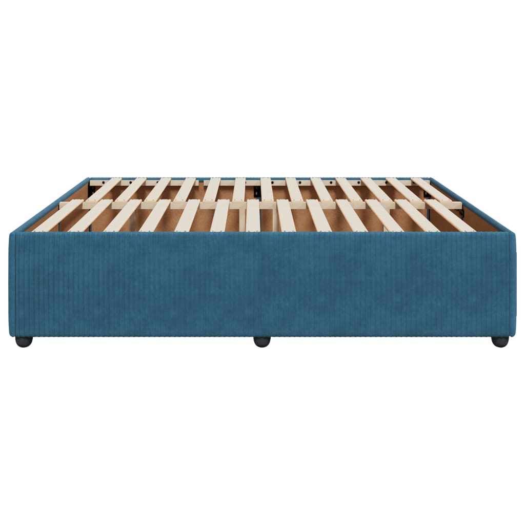 Bedframe fluweel blauw 180x200 cm Bedden & bedframes | Creëer jouw Trendy Thuis | Gratis bezorgd & Retour | Trendy.nl