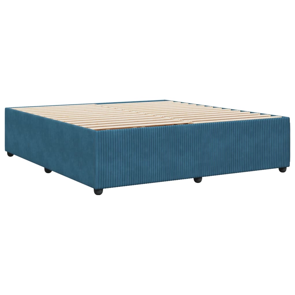 Bedframe fluweel blauw 180x200 cm Bedden & bedframes | Creëer jouw Trendy Thuis | Gratis bezorgd & Retour | Trendy.nl