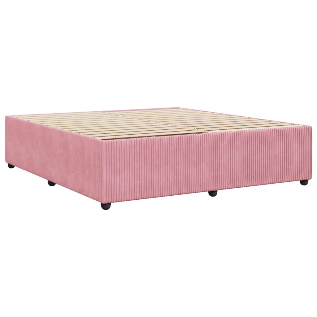 Bedframe fluweel roze 180x200 cm Bedden & bedframes | Creëer jouw Trendy Thuis | Gratis bezorgd & Retour | Trendy.nl