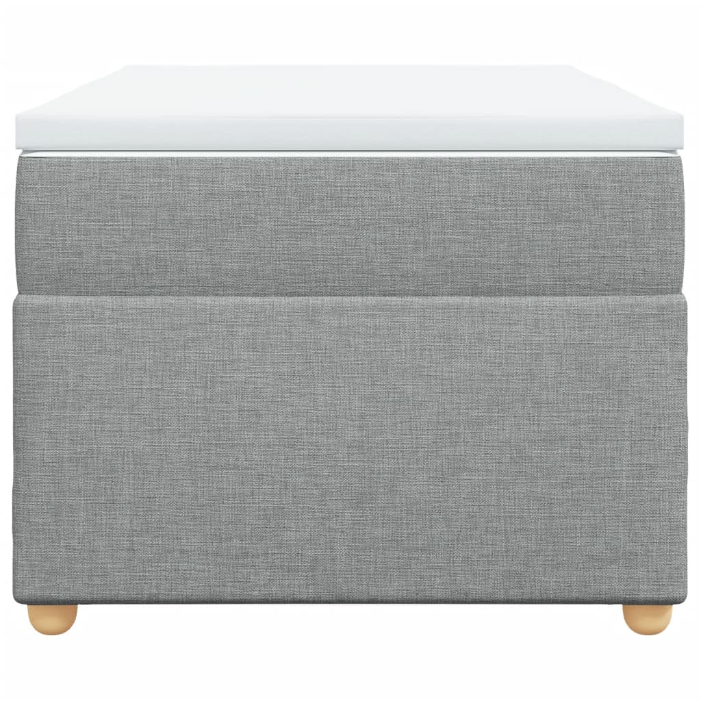 Boxspring met matras stof lichtgrijs 90x190 cm Bedden & bedframes | Creëer jouw Trendy Thuis | Gratis bezorgd & Retour | Trendy.nl