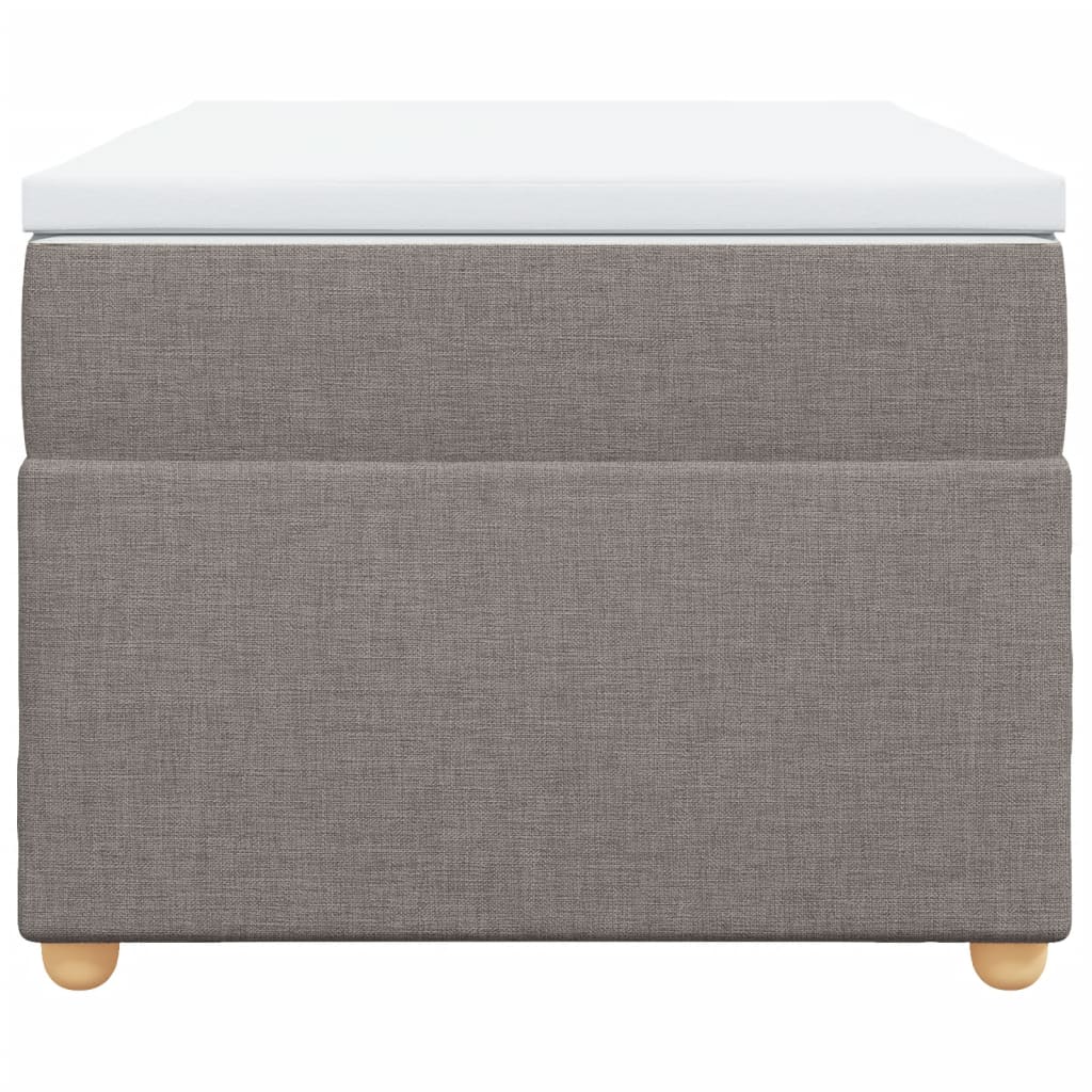 Boxspring met matras stof taupe 90x190 cm Bedden & bedframes | Creëer jouw Trendy Thuis | Gratis bezorgd & Retour | Trendy.nl