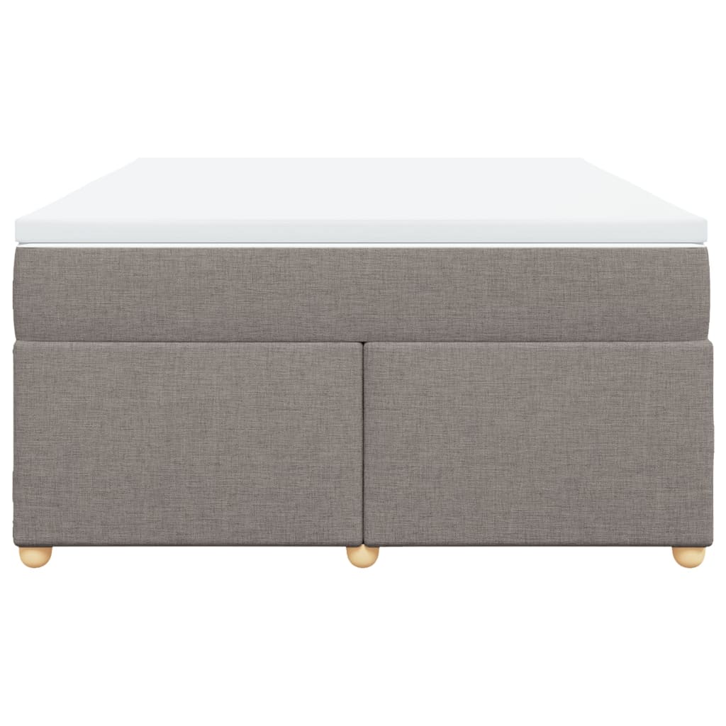 Boxspring met matras stof taupe 140x200 cm Bedden & bedframes | Creëer jouw Trendy Thuis | Gratis bezorgd & Retour | Trendy.nl