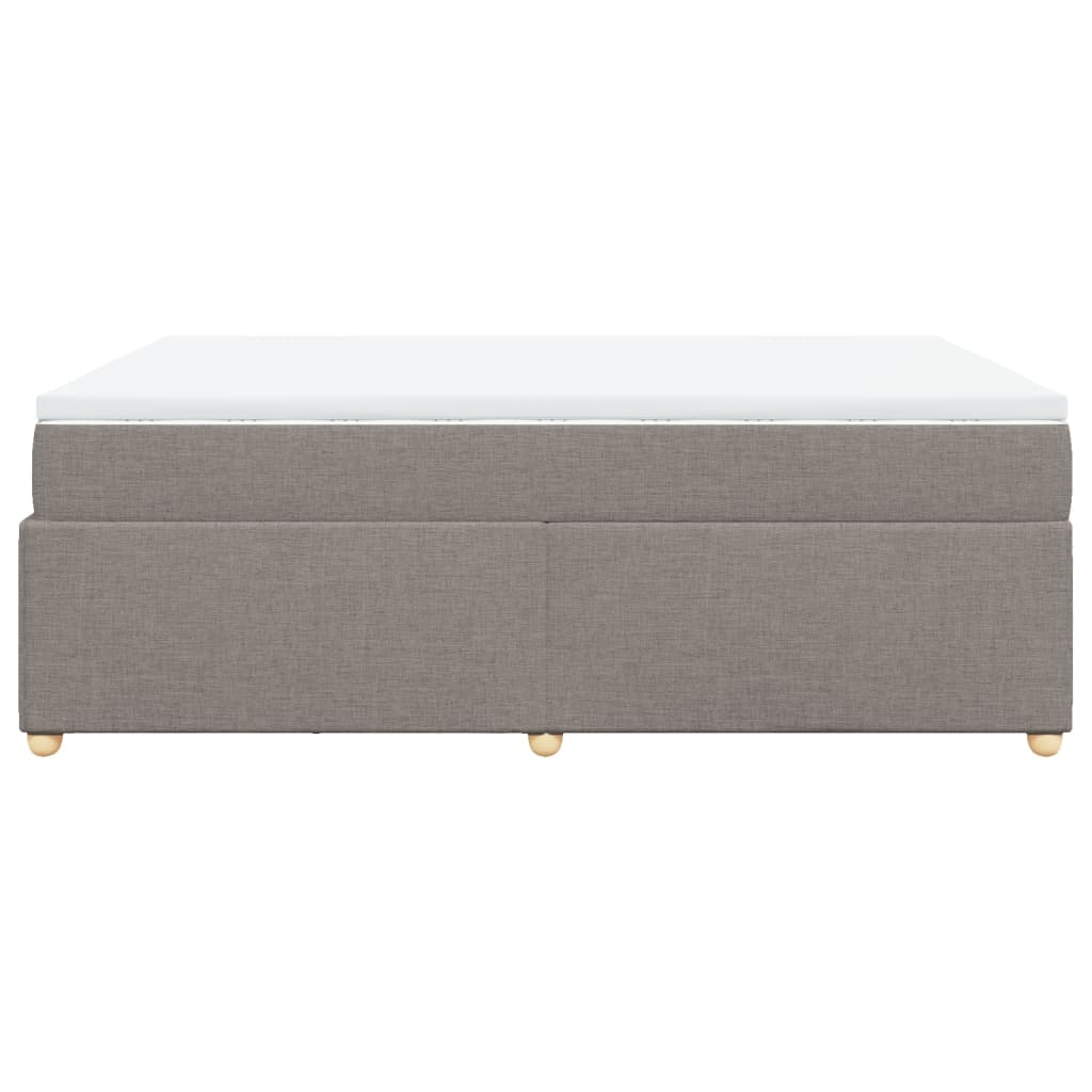 Boxspring met matras stof taupe 140x200 cm Bedden & bedframes | Creëer jouw Trendy Thuis | Gratis bezorgd & Retour | Trendy.nl