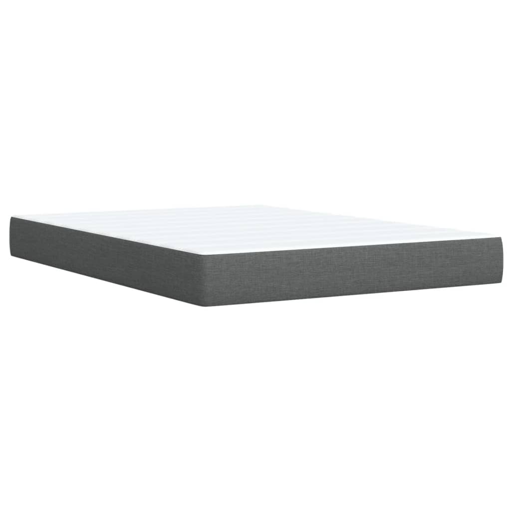 Boxspring met matras stof donkergrijs 160x200 cm Bedden & bedframes | Creëer jouw Trendy Thuis | Gratis bezorgd & Retour | Trendy.nl