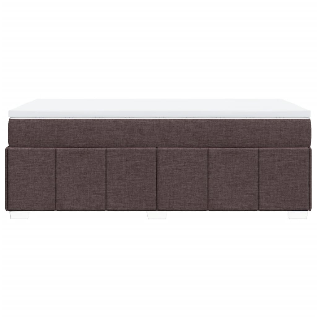 Boxspring met matras stof donkerbruin 90x190 cm Bedden & bedframes | Creëer jouw Trendy Thuis | Gratis bezorgd & Retour | Trendy.nl