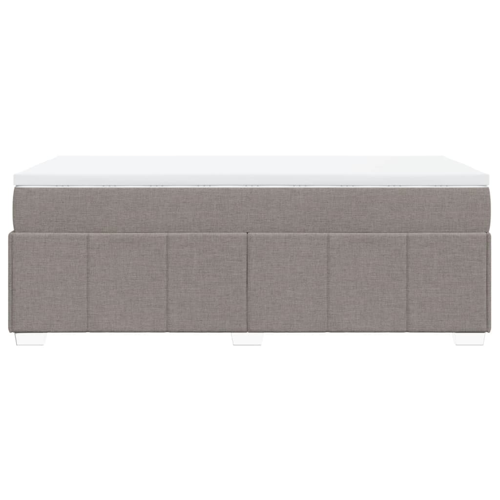 Boxspring met matras stof taupe 90x190 cm Bedden & bedframes | Creëer jouw Trendy Thuis | Gratis bezorgd & Retour | Trendy.nl