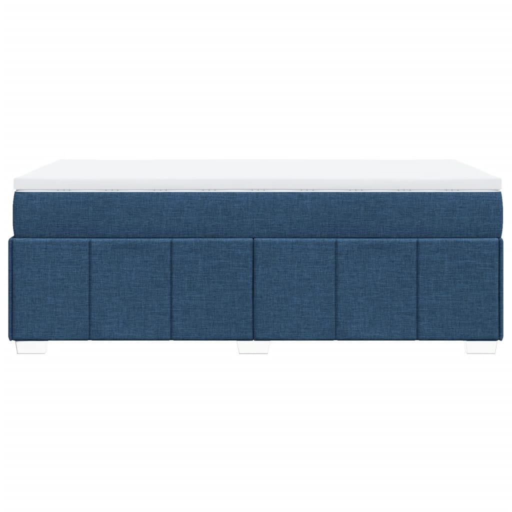 Boxspring met matras stof blauw 90x190 cm Bedden & bedframes | Creëer jouw Trendy Thuis | Gratis bezorgd & Retour | Trendy.nl