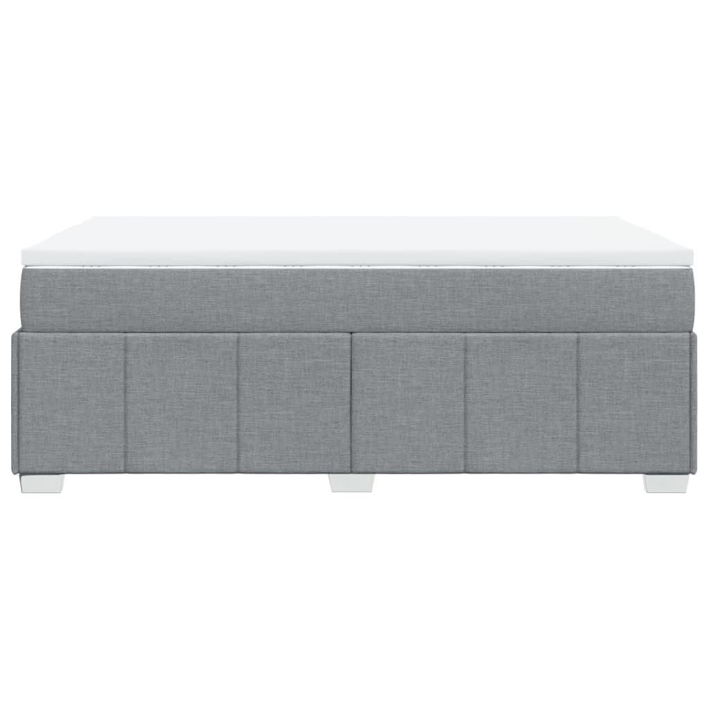 Boxspring met matras stof lichtgrijs 120x190 cm Bedden & bedframes | Creëer jouw Trendy Thuis | Gratis bezorgd & Retour | Trendy.nl